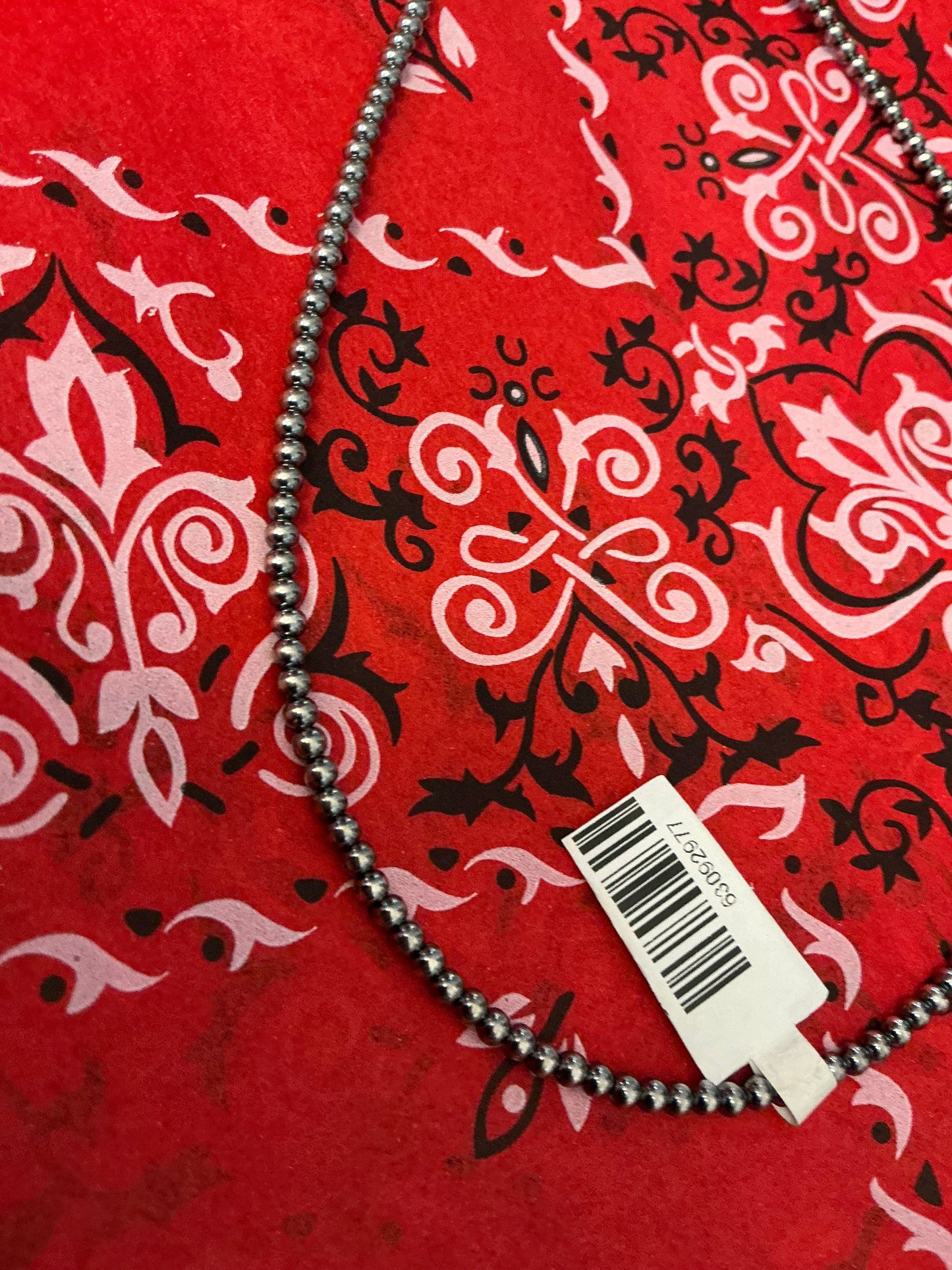 14in 3mm Sterling Silver Pearl Necklace