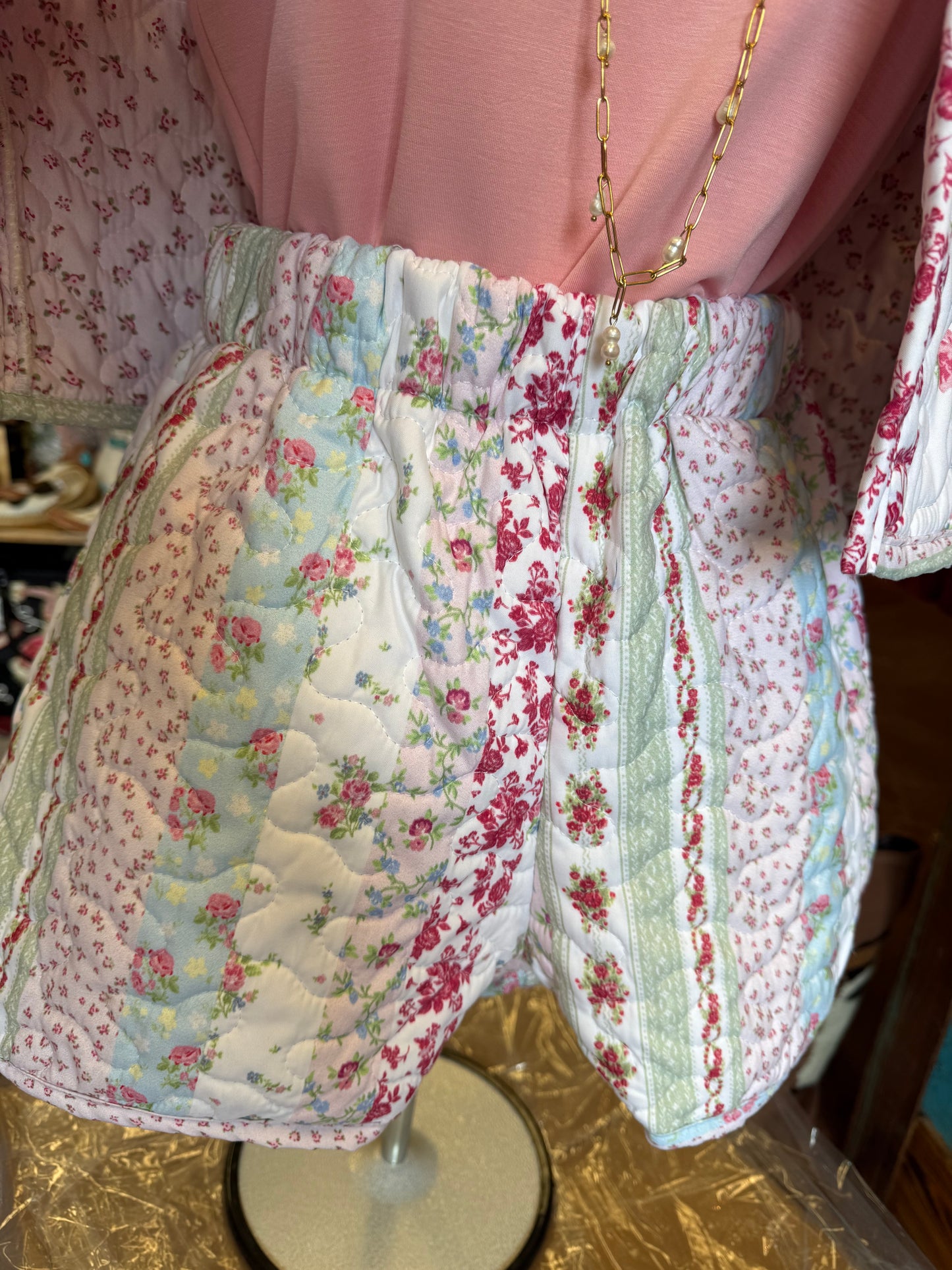 Lynette Patchwork Quilted Vest or Shorts