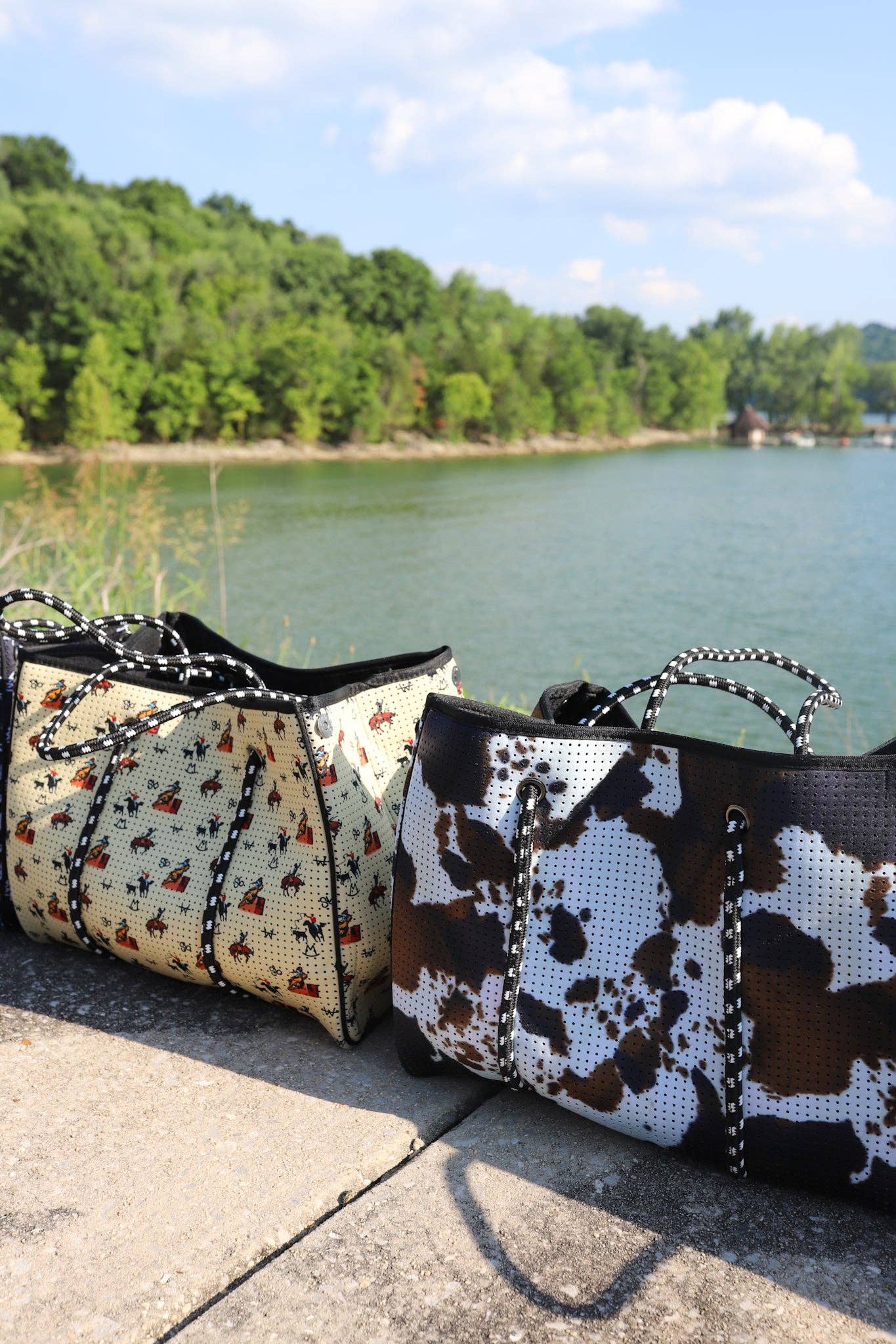 Large Tote in Vintage Cowboy