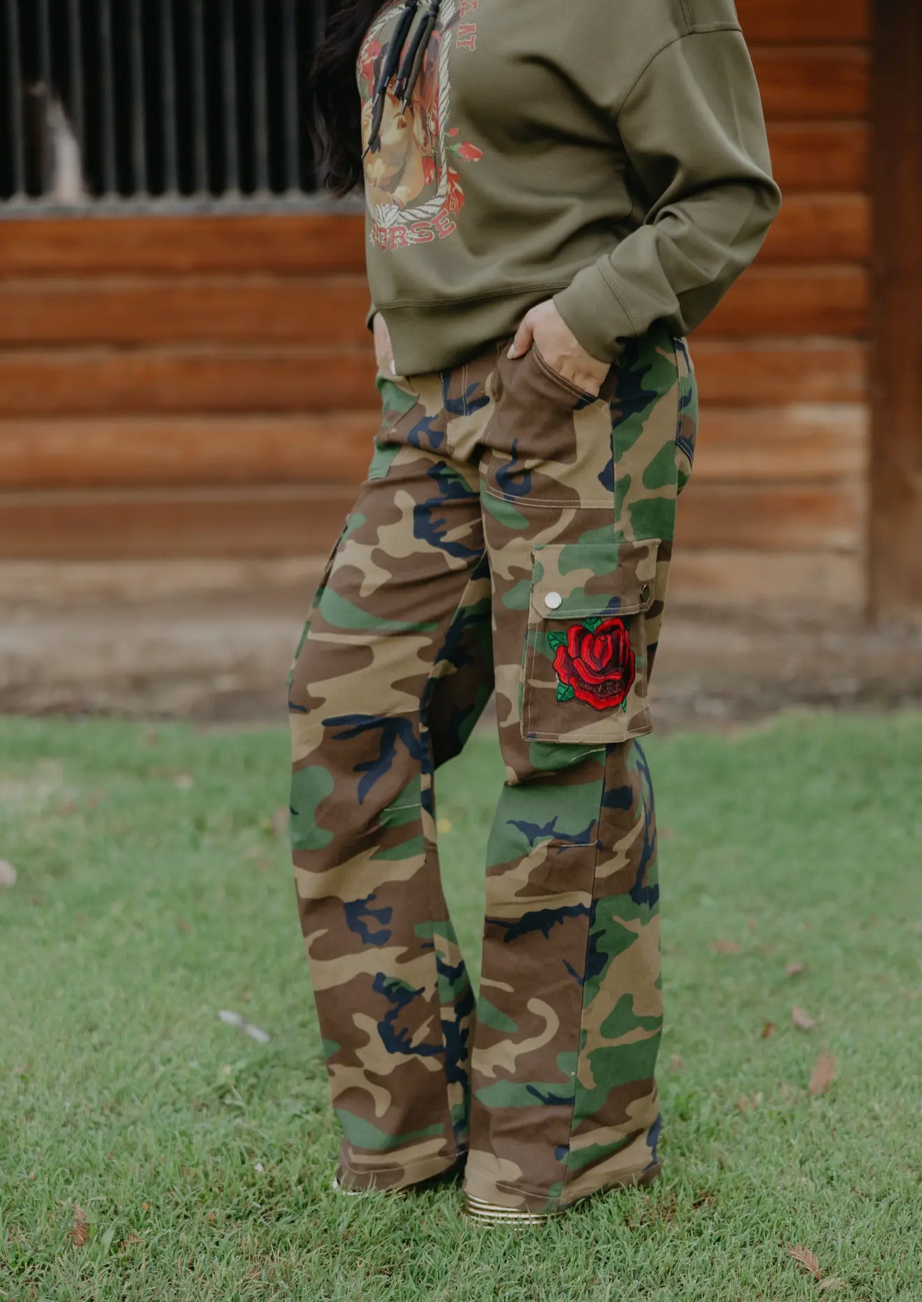 Heavenly Rose Camo Pant by Rodeo Quincy