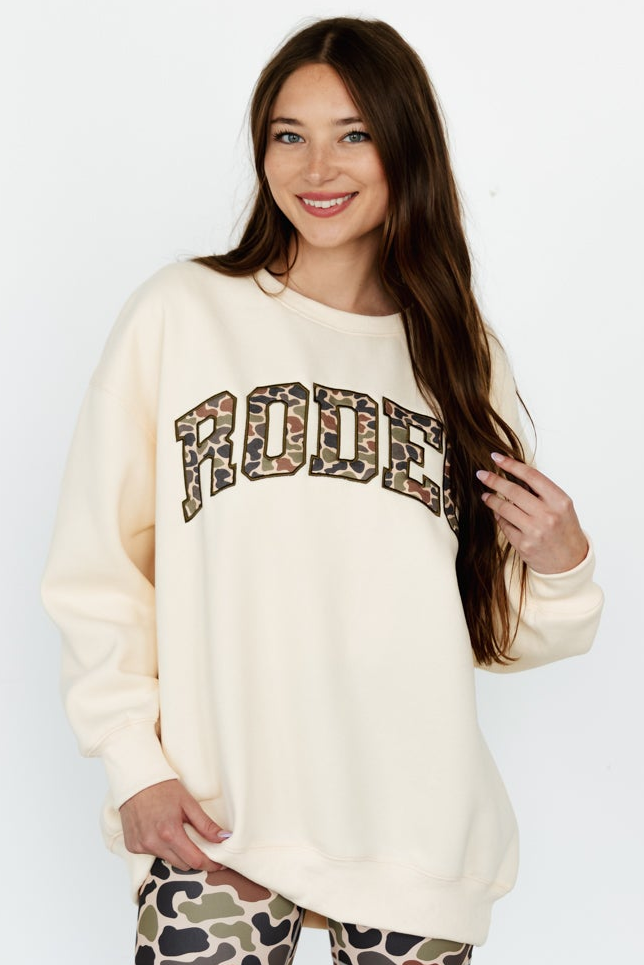 IVORY RODEO SWEATSHIRT