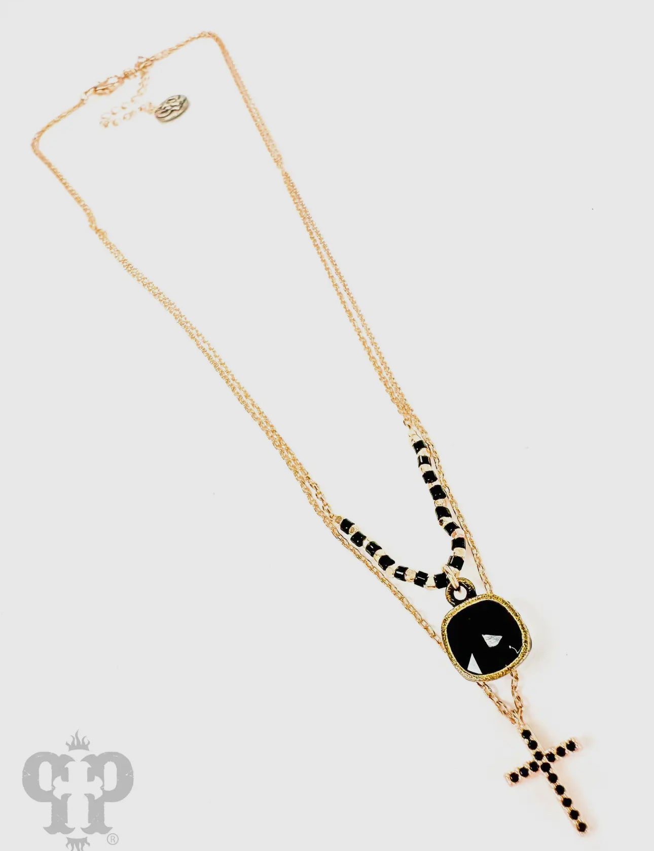 Rhinestone Cross and Austrian
Crystal Necklace