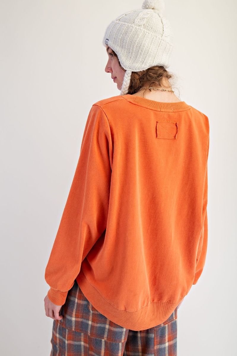 HORSESHOE PATCH TERRY PULLOVER