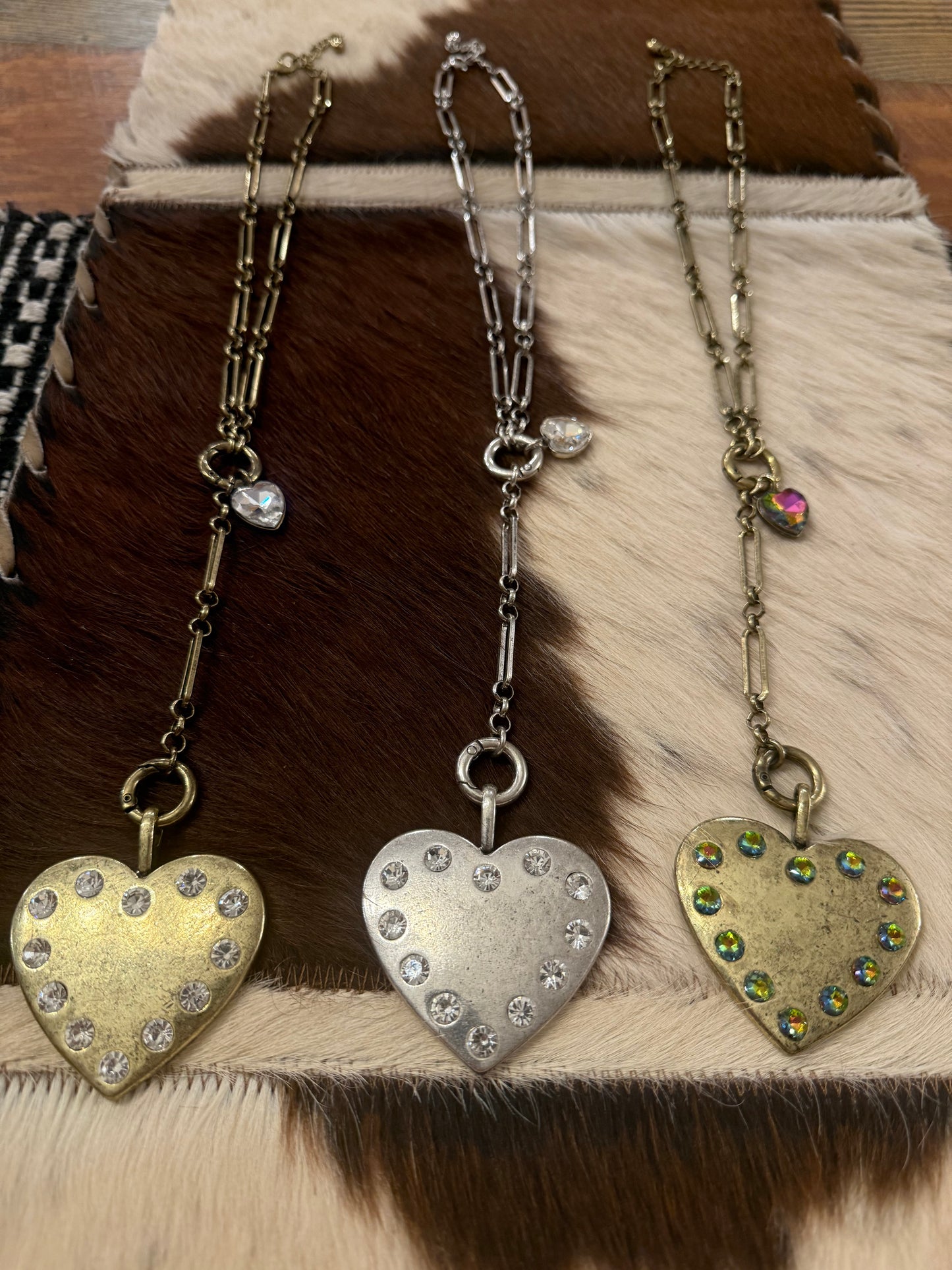 Heart Crystal Lariat