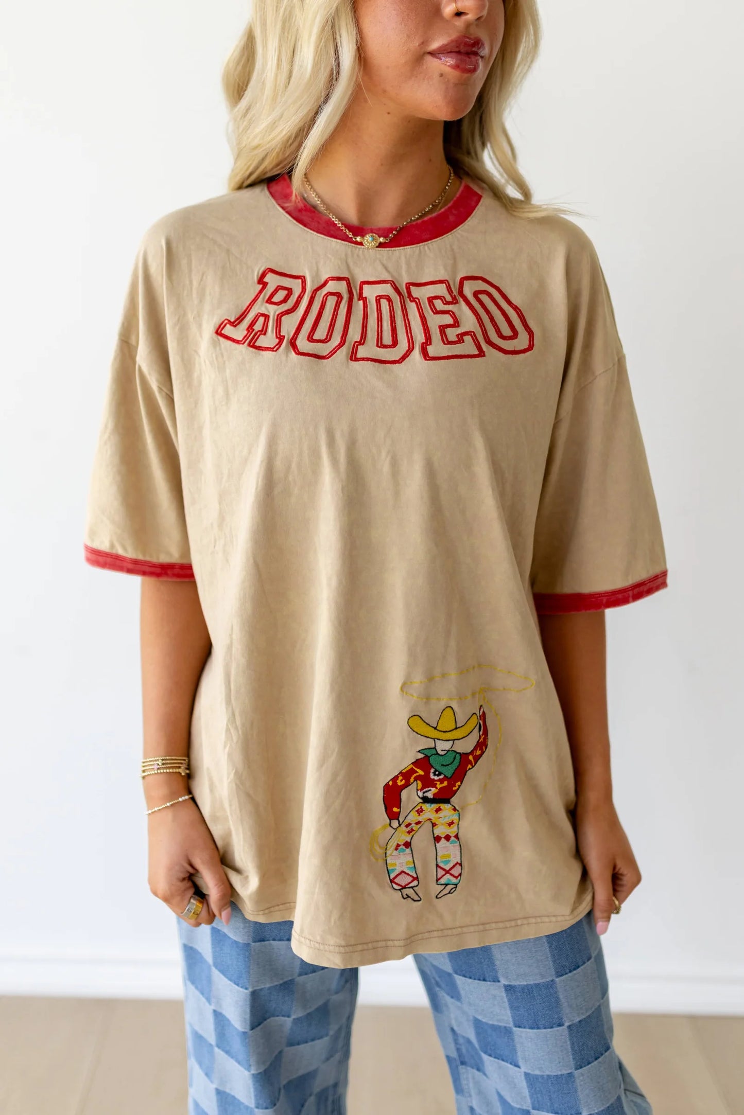RED RINGER RODEO TEE