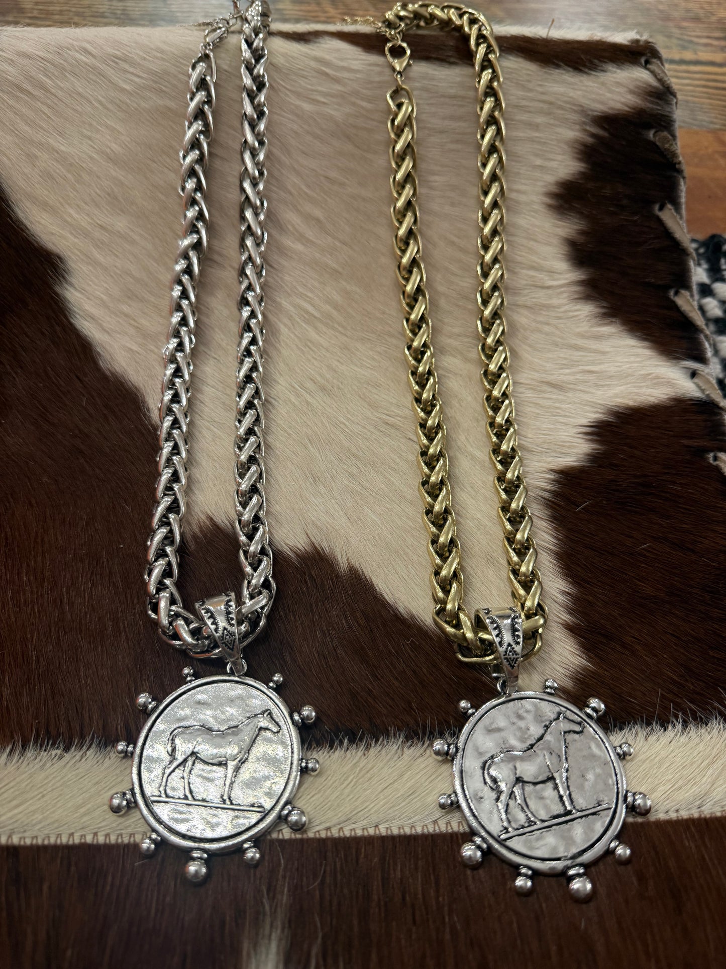 Quarter Horse Medallion Necklace
