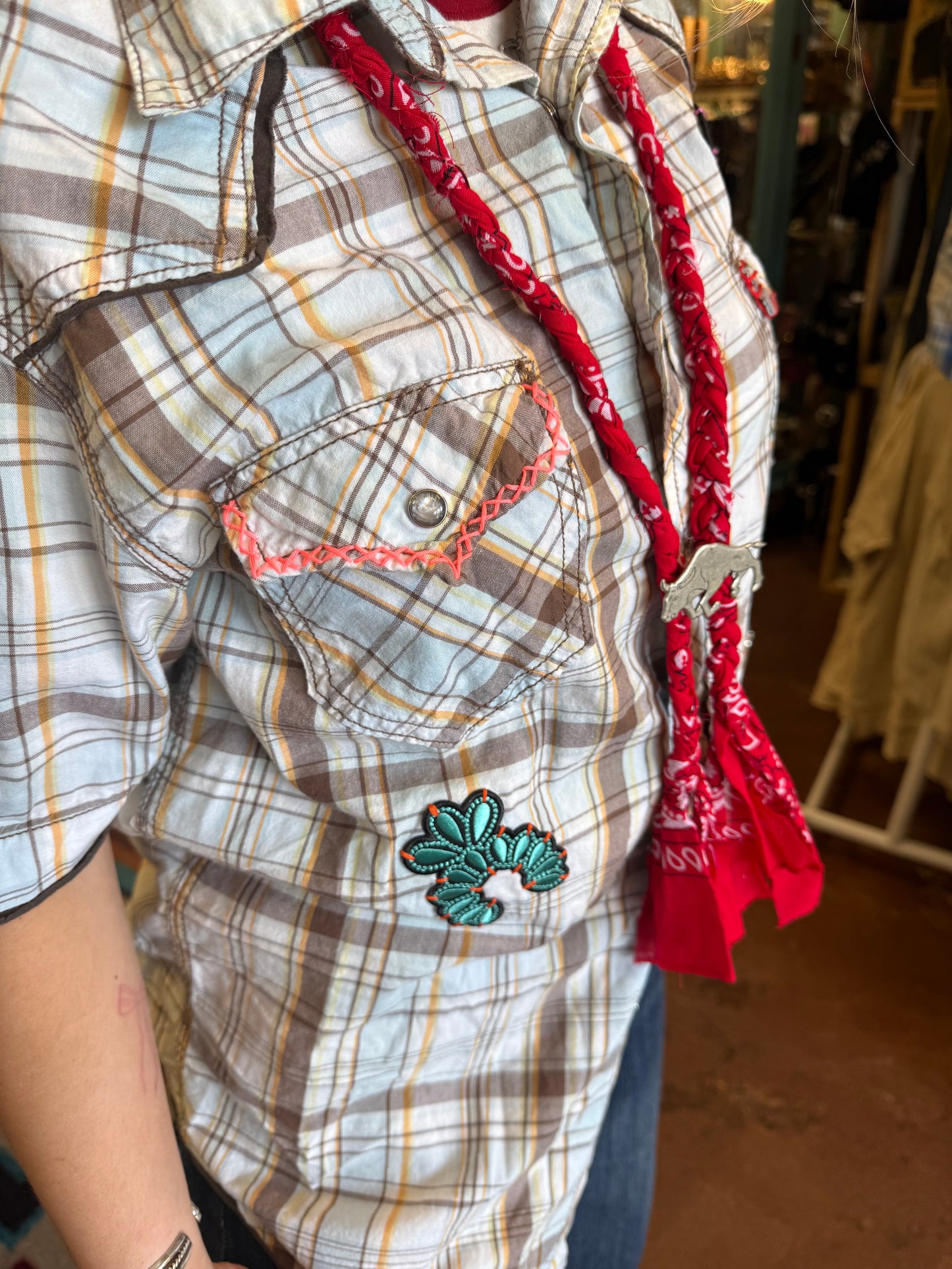 Vintage Patch Pearl Snap