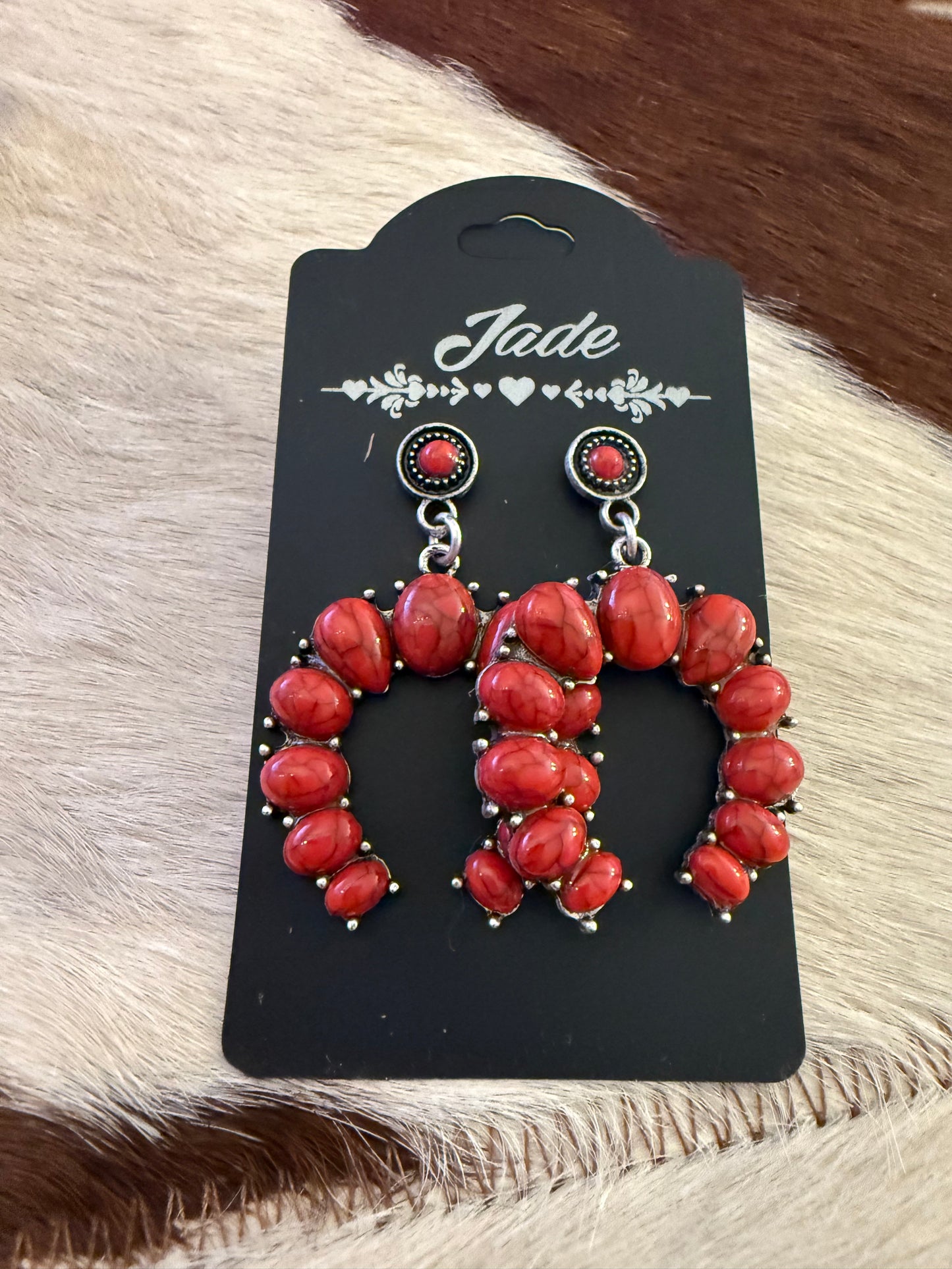 Horseshoe Stone Earrings
