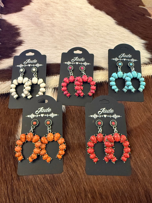 Horseshoe Stone Earrings