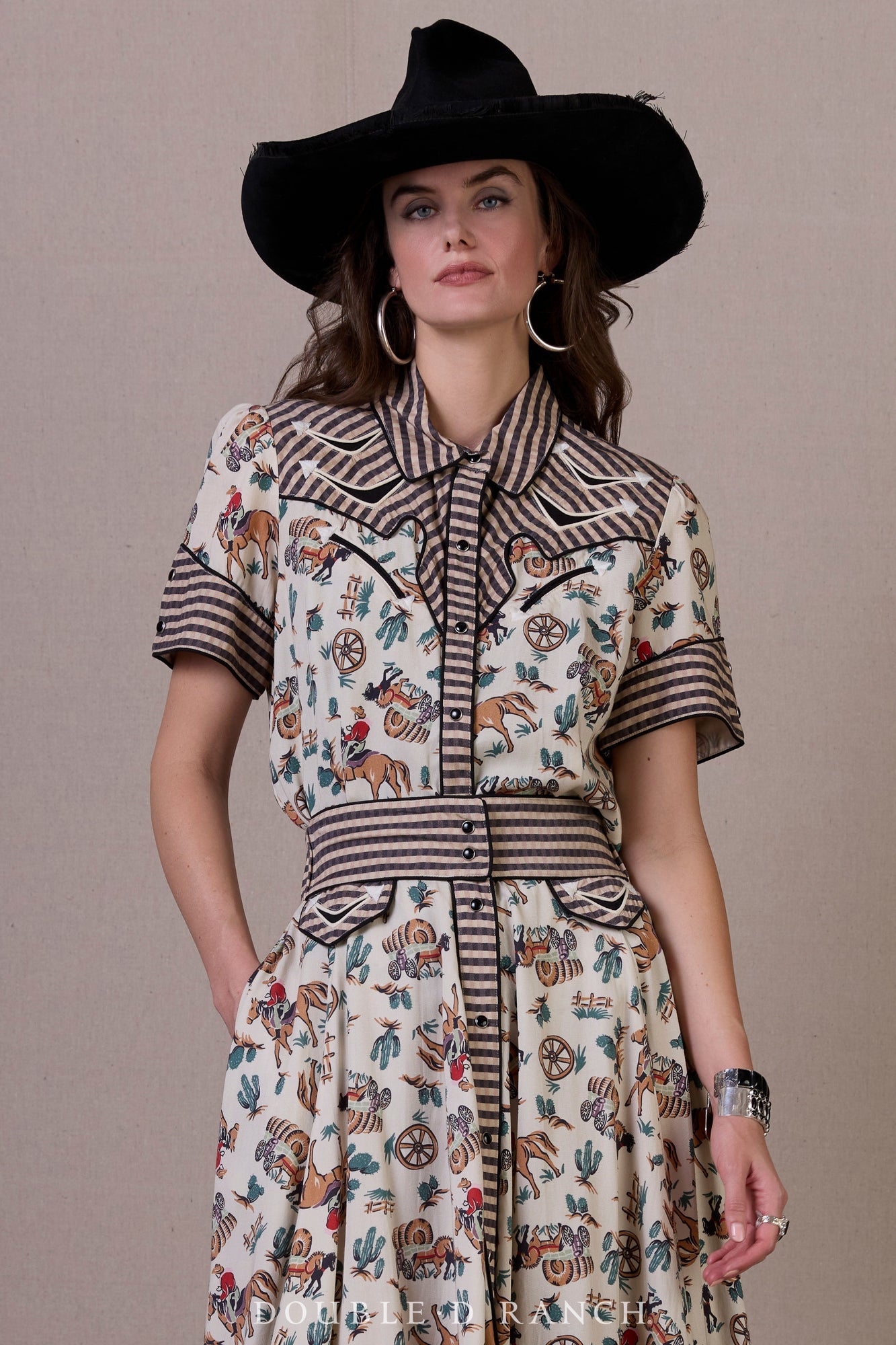 Double D Hardcore Western Top