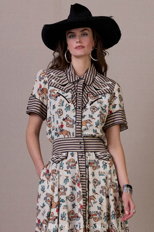 Double D Hardcore Western Top