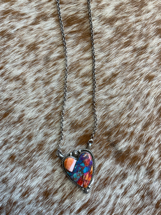 Mosaic Heart Necklace
