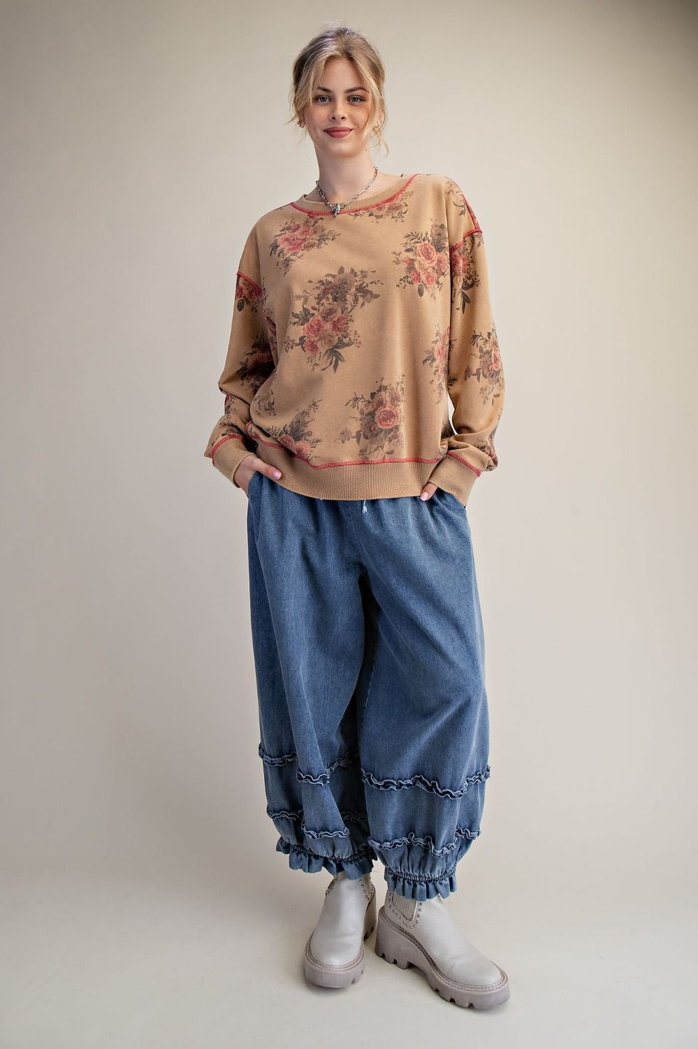 Toasted Floral Sweater