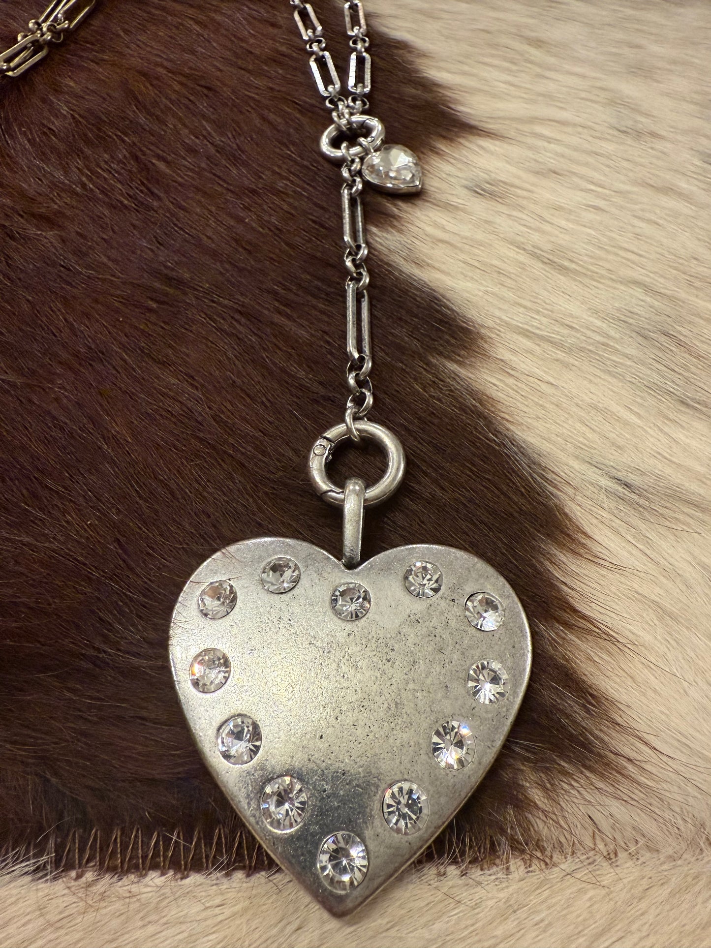 Heart Crystal Lariat