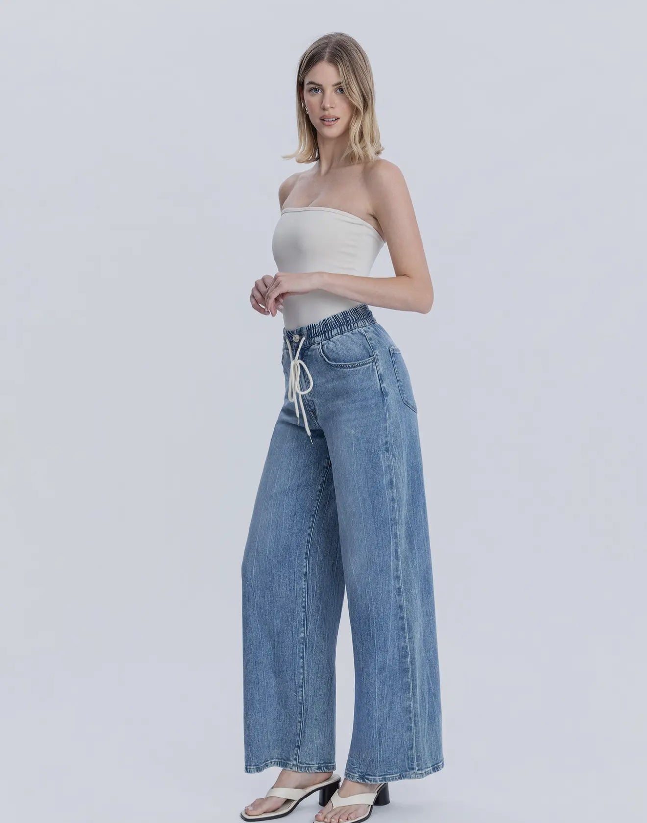 FLYING MONKEY DRAWSTRING JEANS