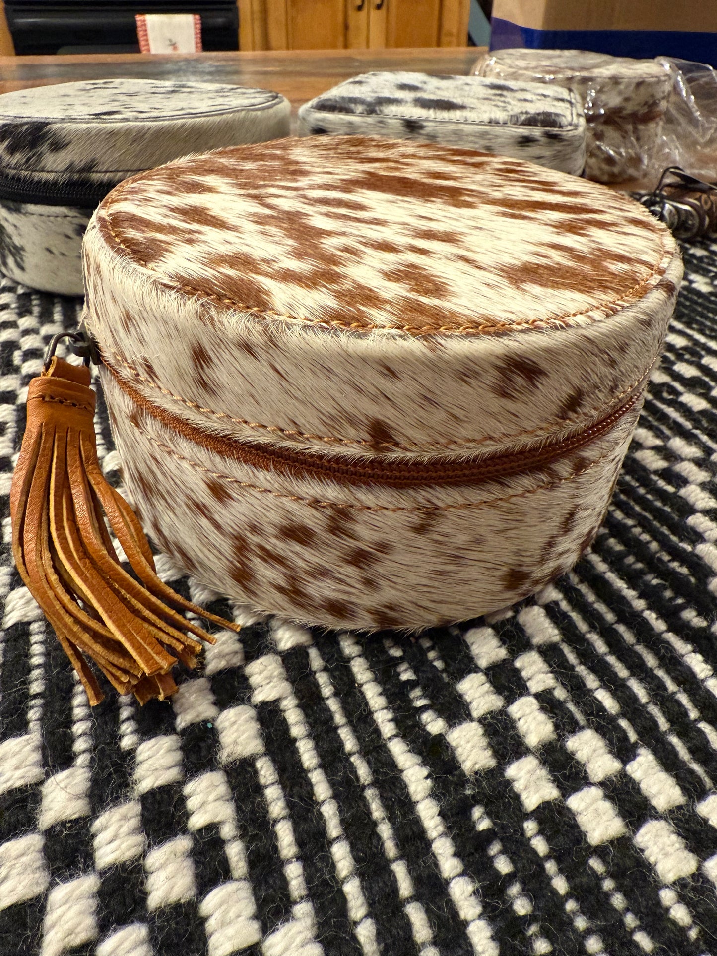 Cowhide Jewelry Box