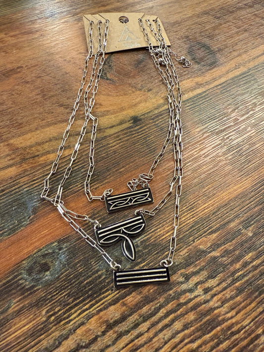 3’s A Crowd Bootstitch Necklaces