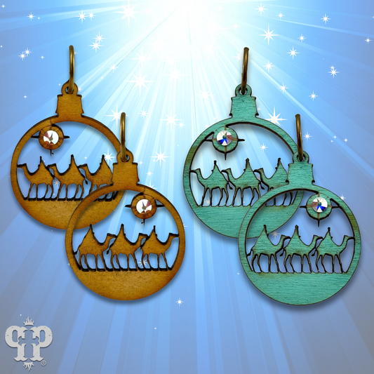 Wiseman earring with Austrian crystal