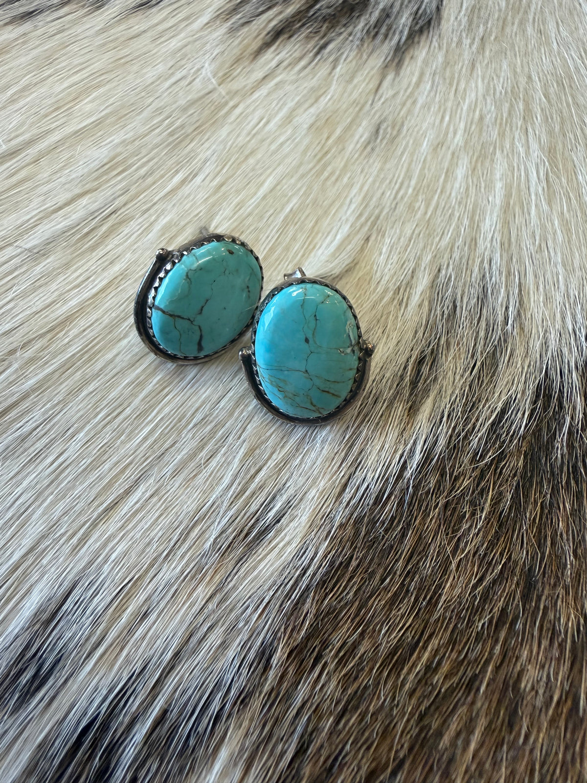 High Desert Turquoise Stud Earrings