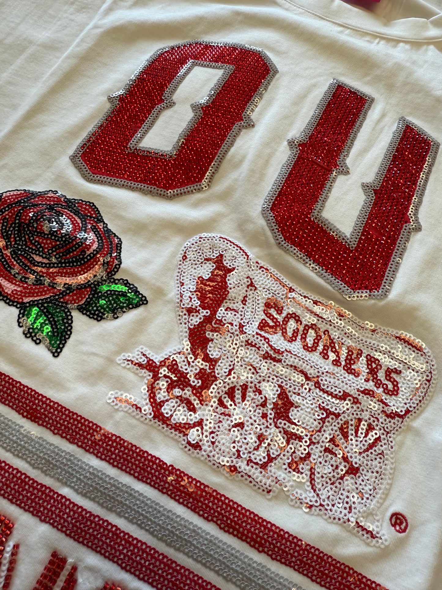 Queen Of Sparkle Oklahoma Flower Mascot Tee