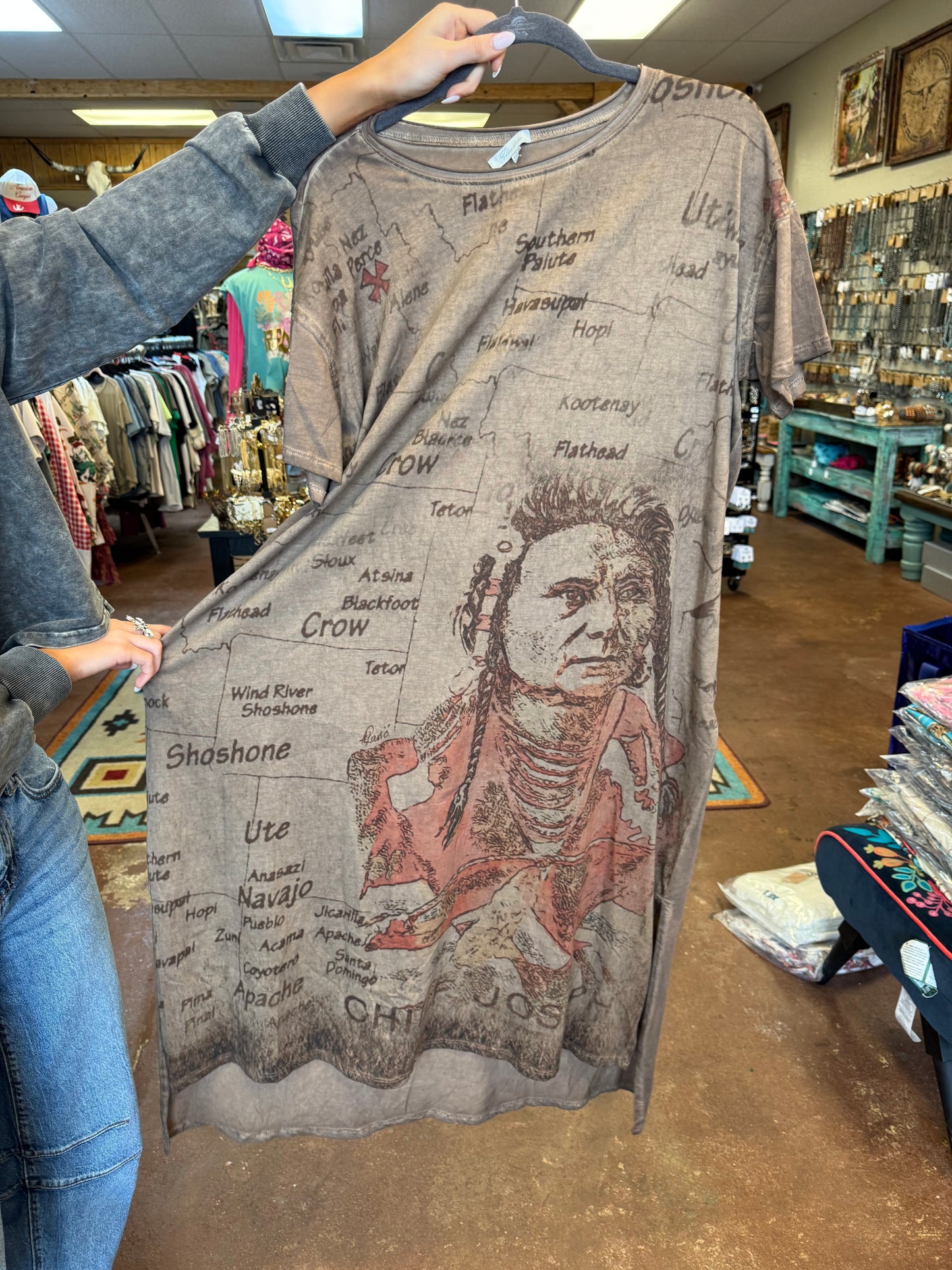 T-Shirt Dress with Map