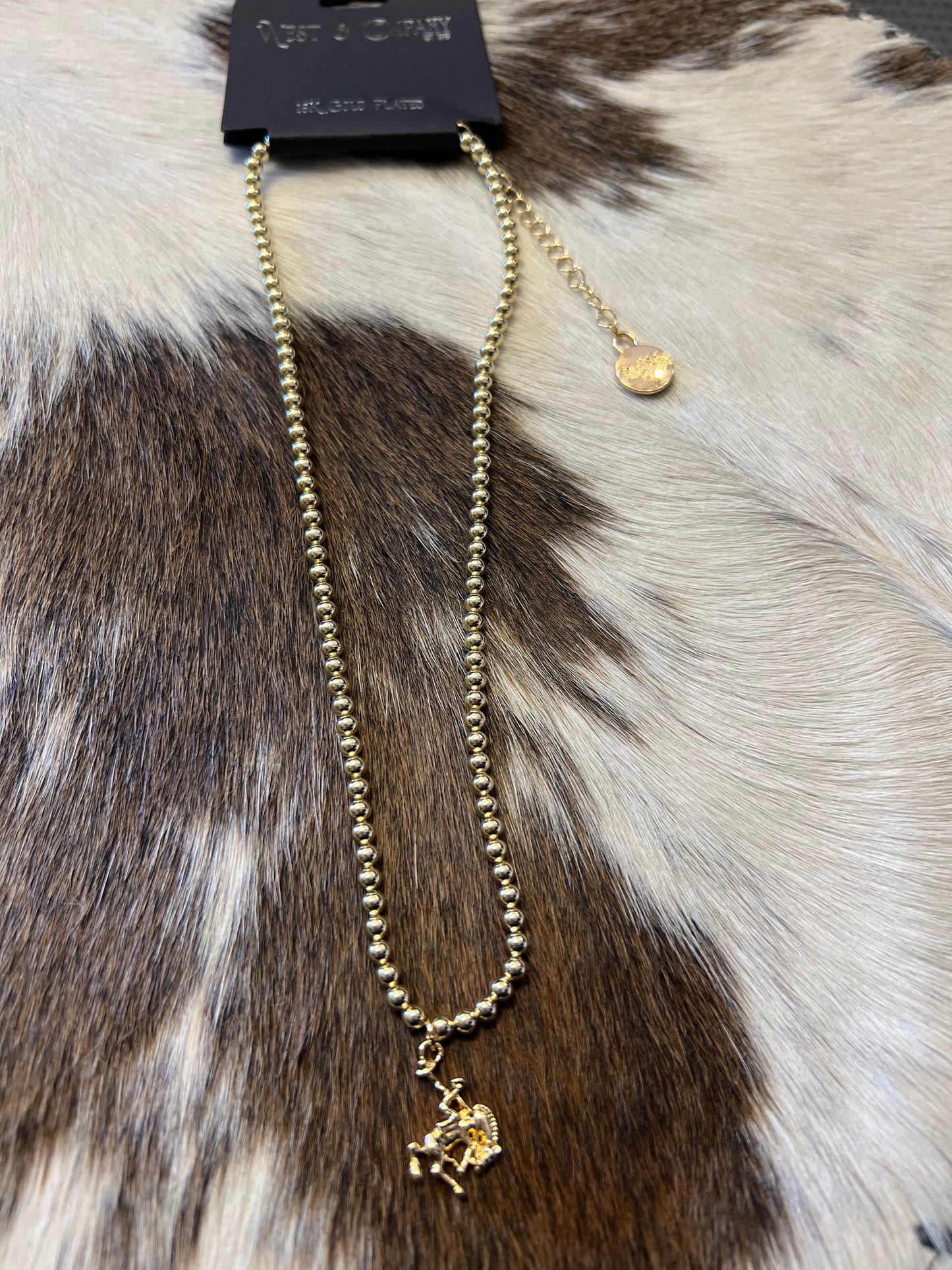 Gold Plated Buckin Necklace