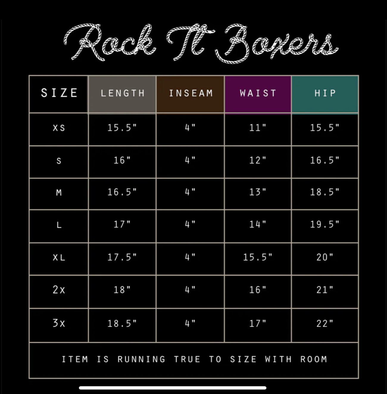 ROCK IT BOXERS *POP'N PLAID