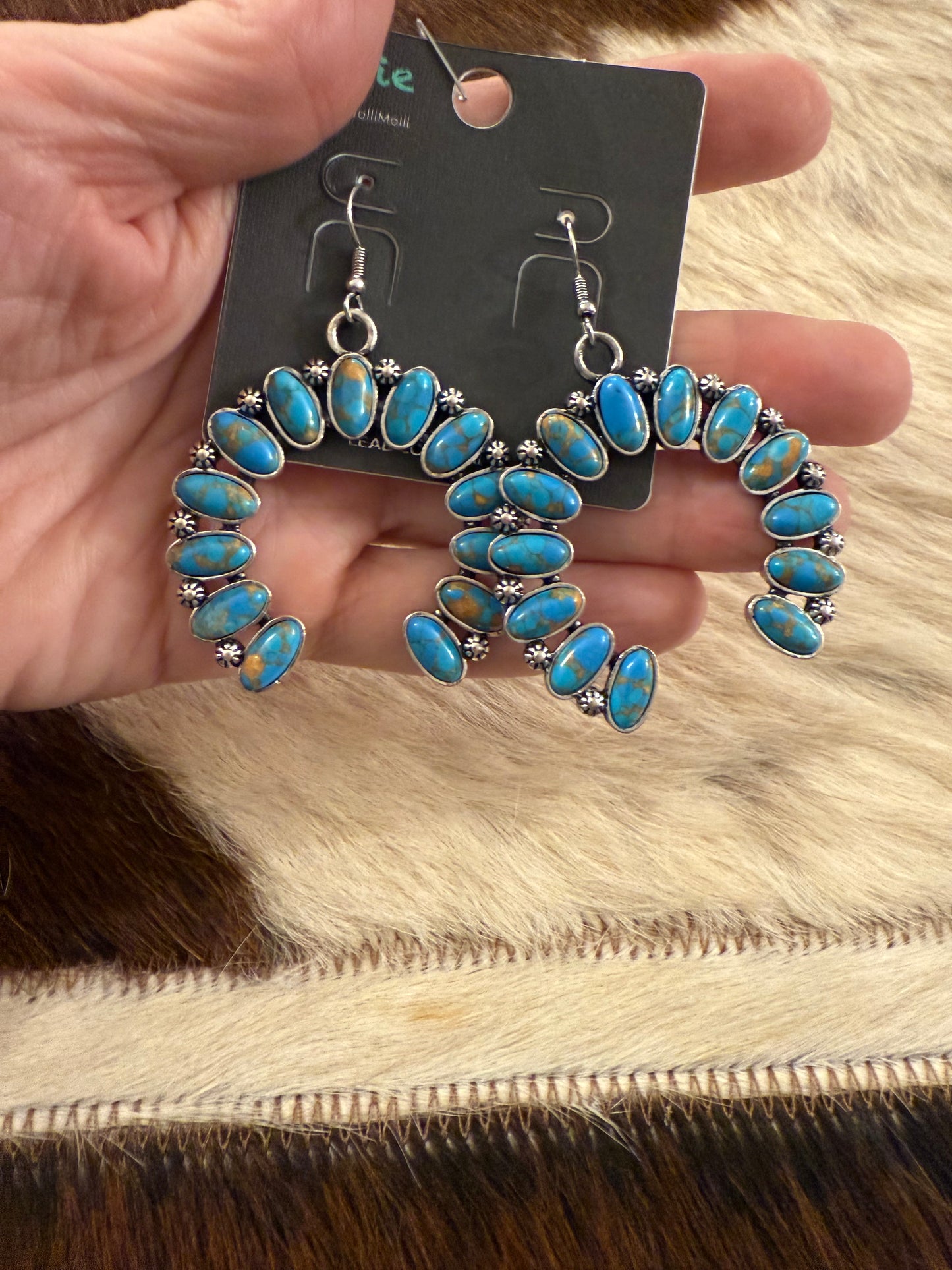 Fancy Horseshoe Earrings