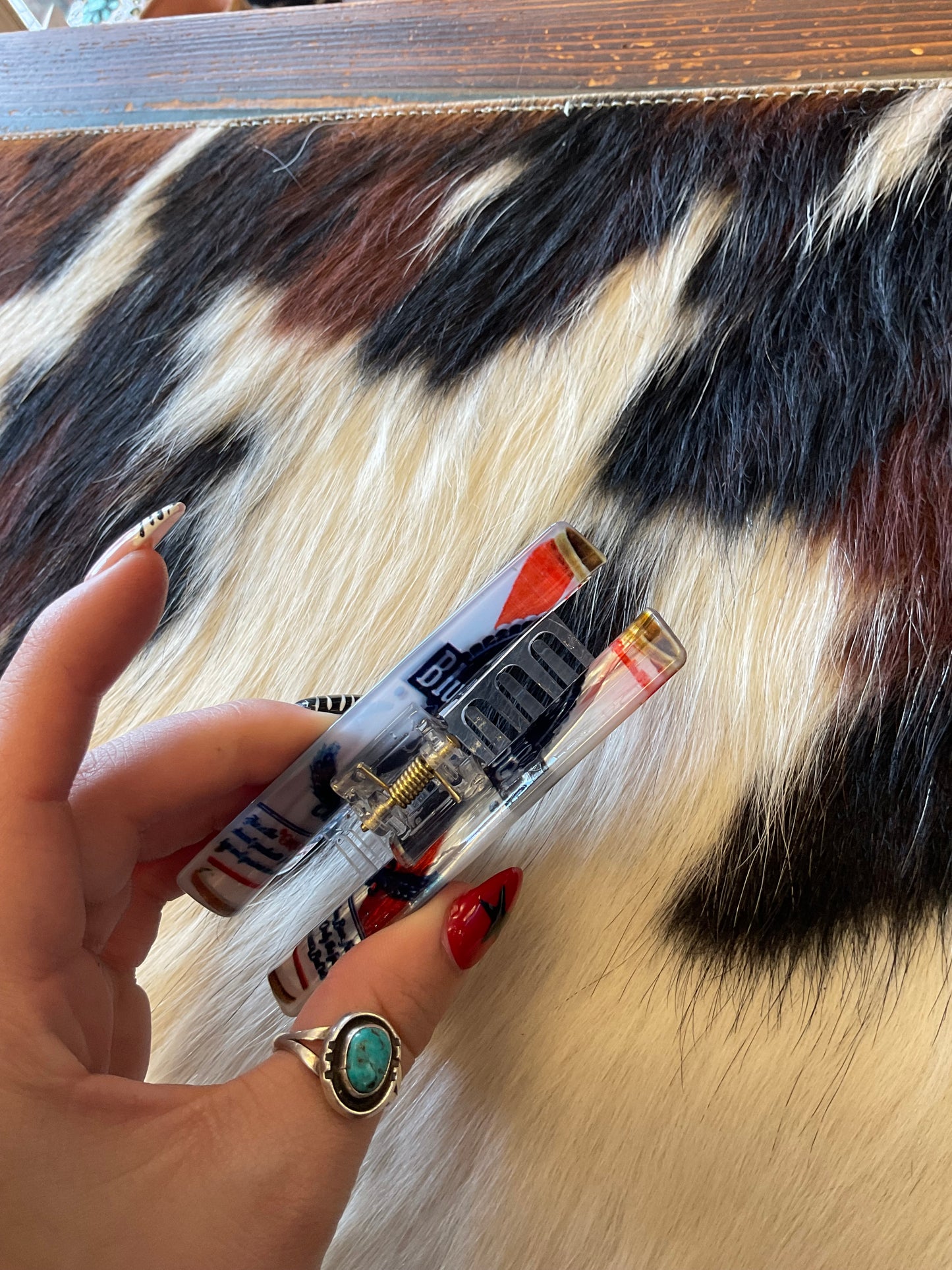 Blue Ribbon Claw Clip