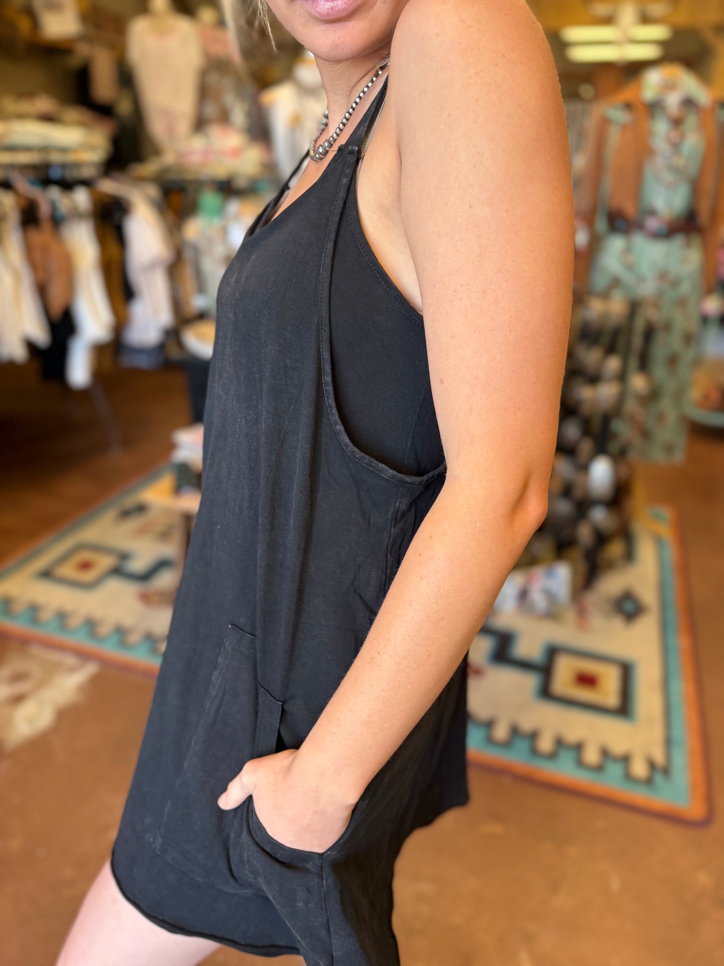 Knit Mini Dress with Shorts Inside 