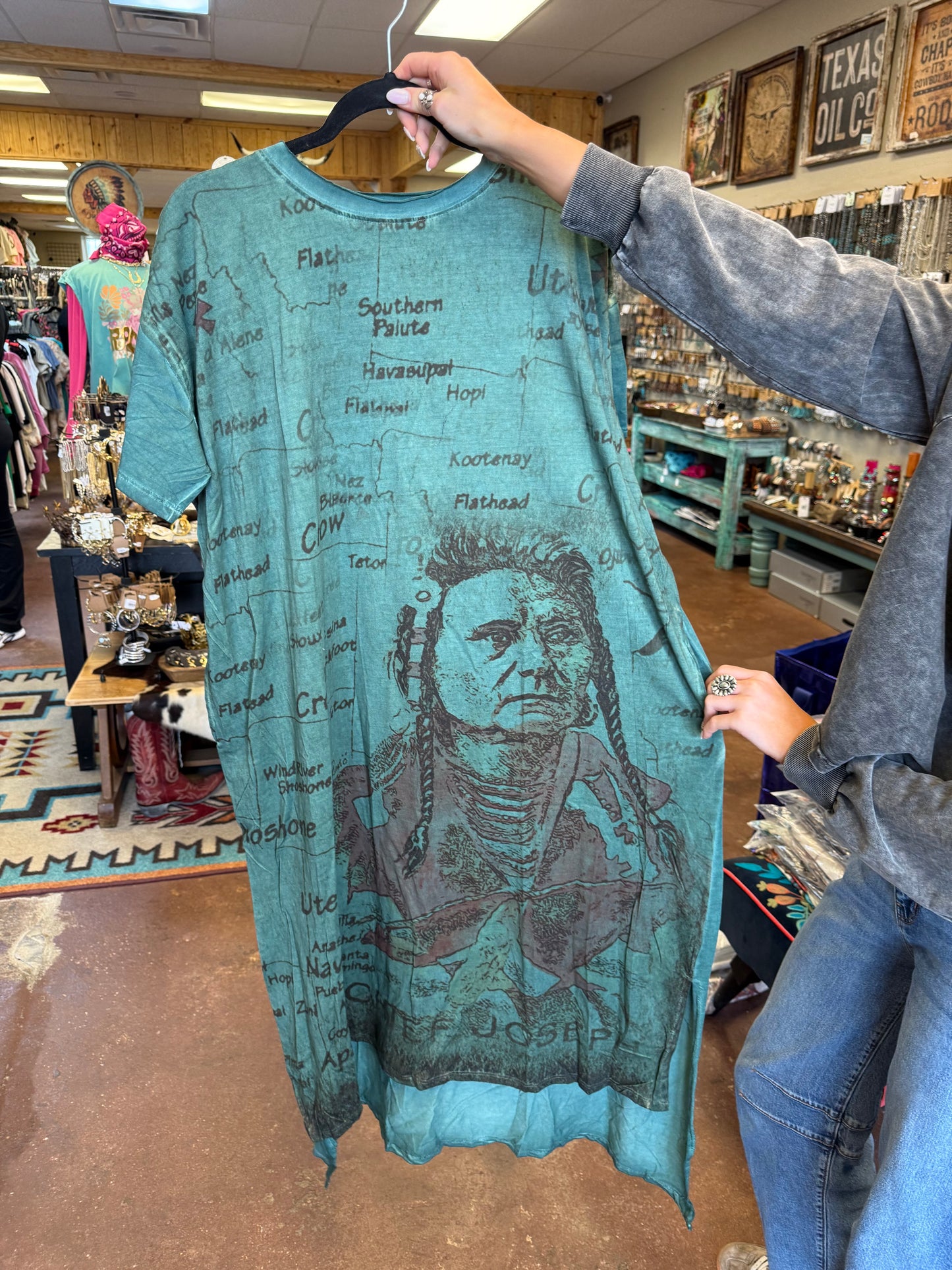 T-Shirt Dress with Map