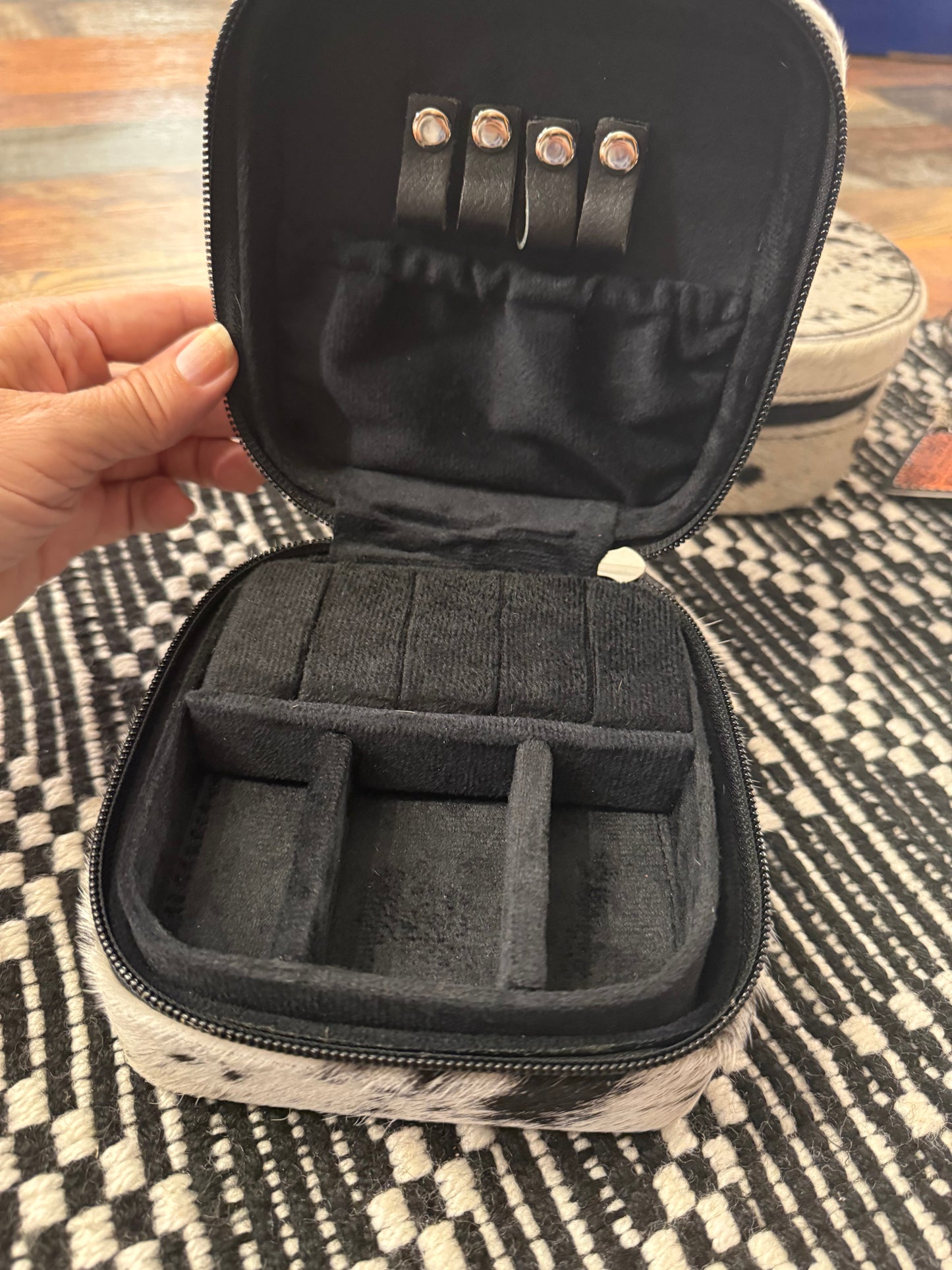 Cowhide Jewelry Box