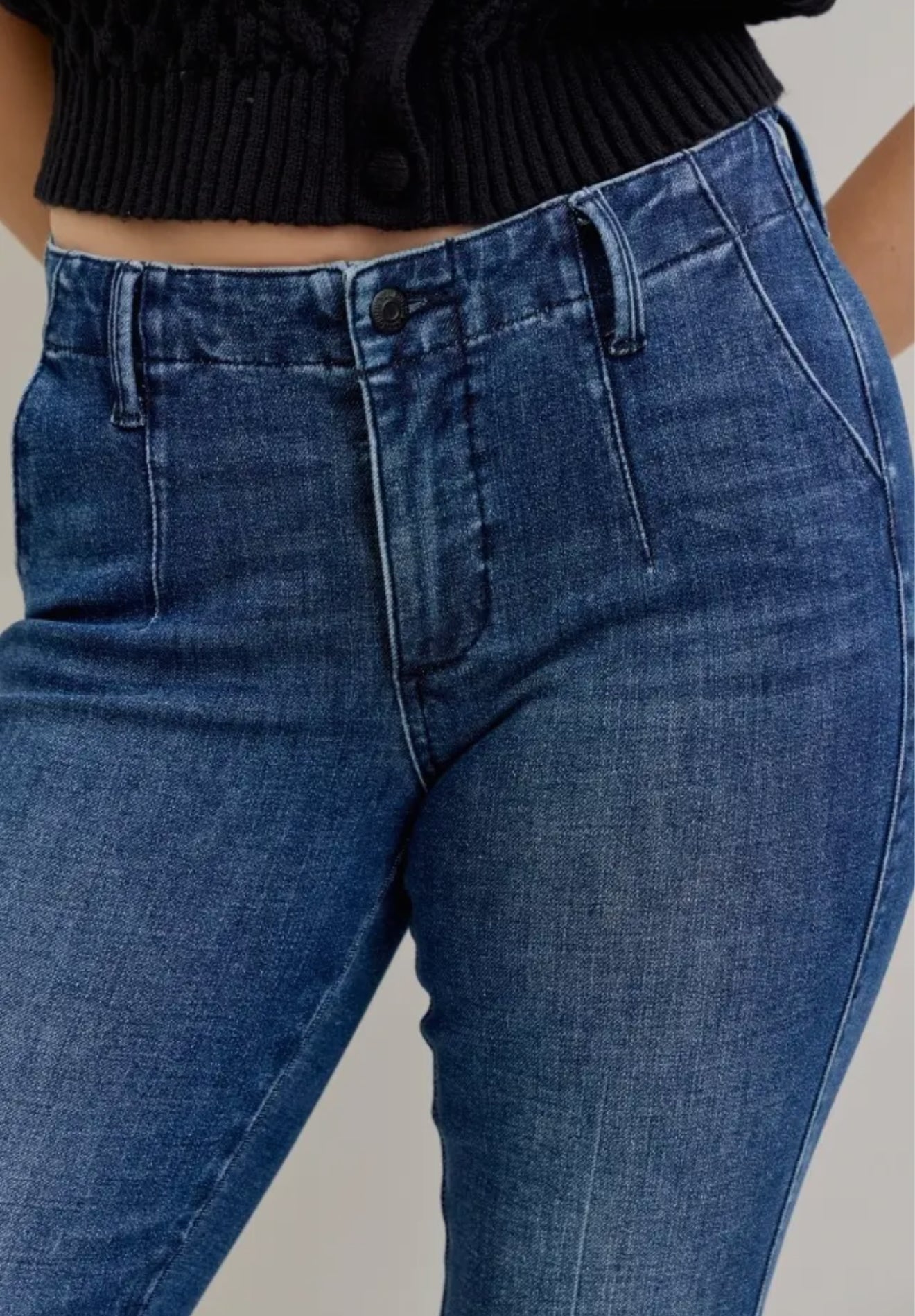 Judy Blue Mid Rise Trouser Bootcut - Tummy Control & Welt Pkts