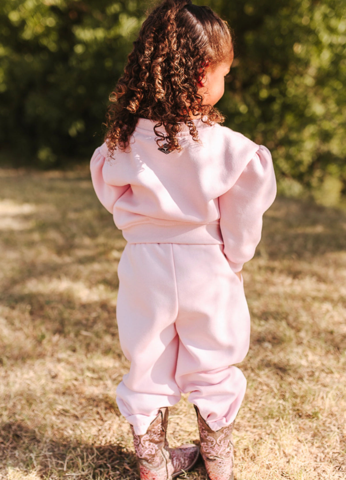 Pink Cowgirl Jogger Set