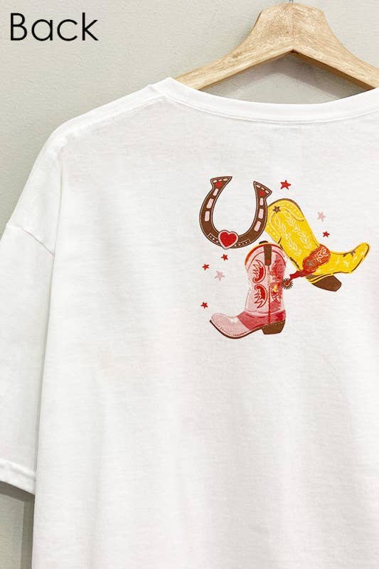 Cowgirl Era Front and Back Tee