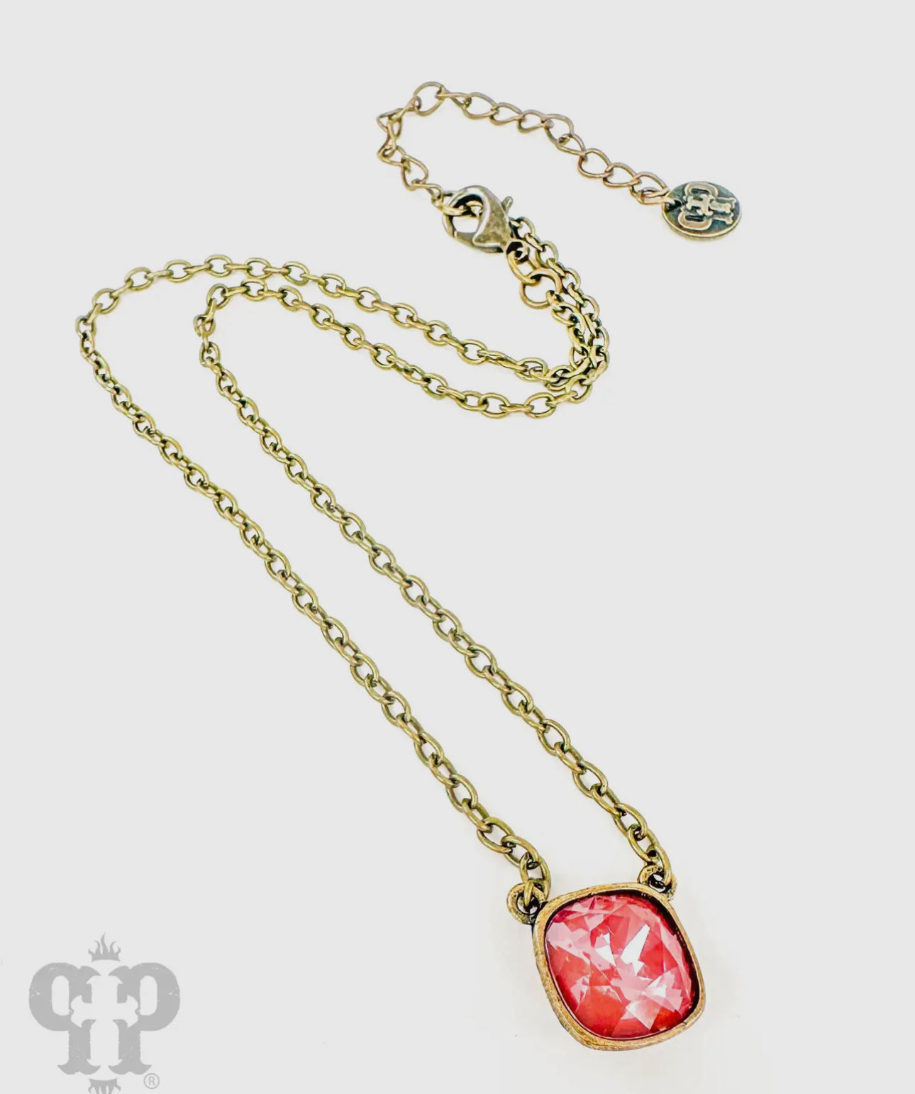 Austrian Square Crystal Chain
Necklace, 12mm