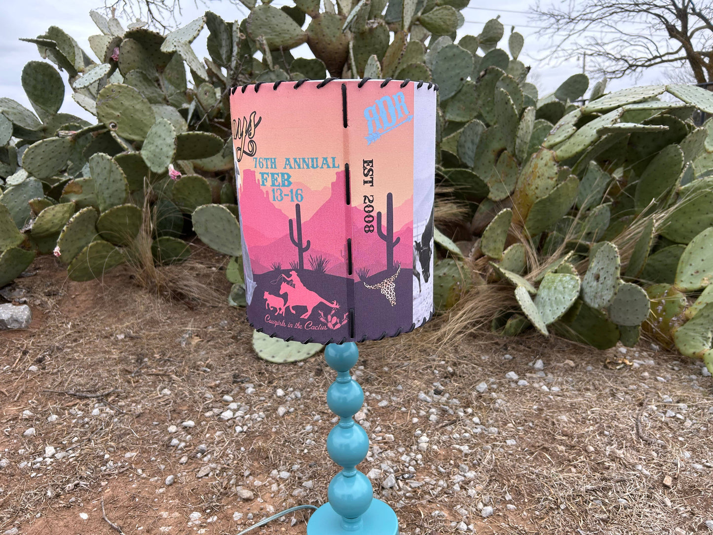 Lampshade Cowgirl Bronc Riders