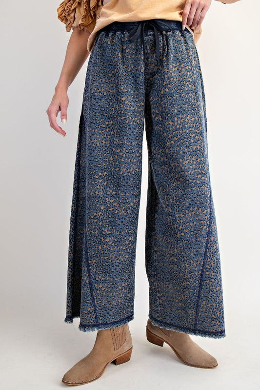 Animal Print Denim Pant