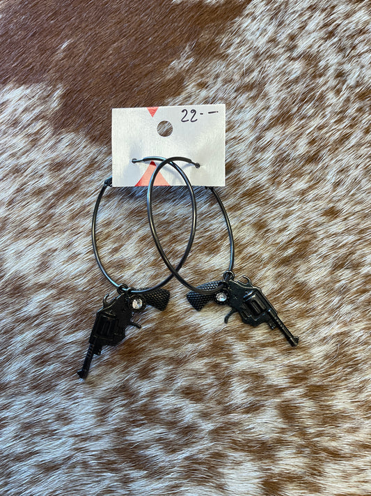 Pistols Firing Earrings