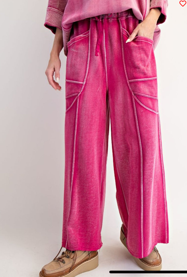 MONKEY WASHED TERRY PANTS OR MONKEY WASHED TERRY KNIT TOP