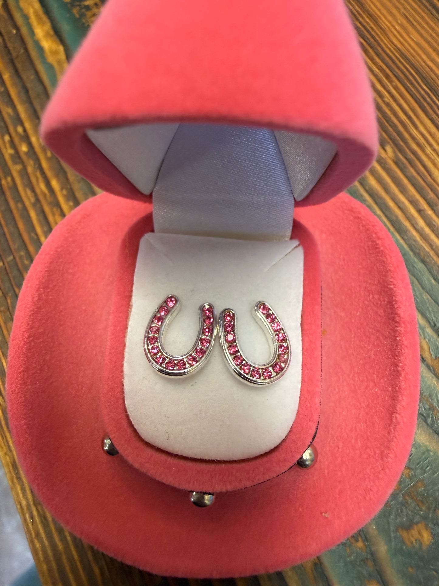AWST Horseshoe Bedazzled Necklace/Earrings