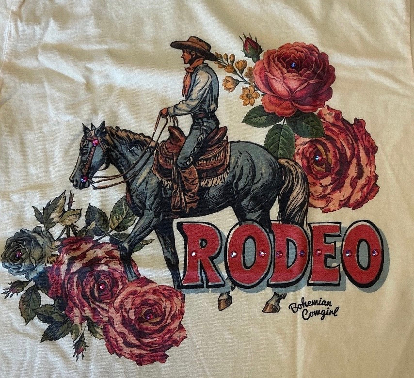 RODEO ROSE w Rhinestones