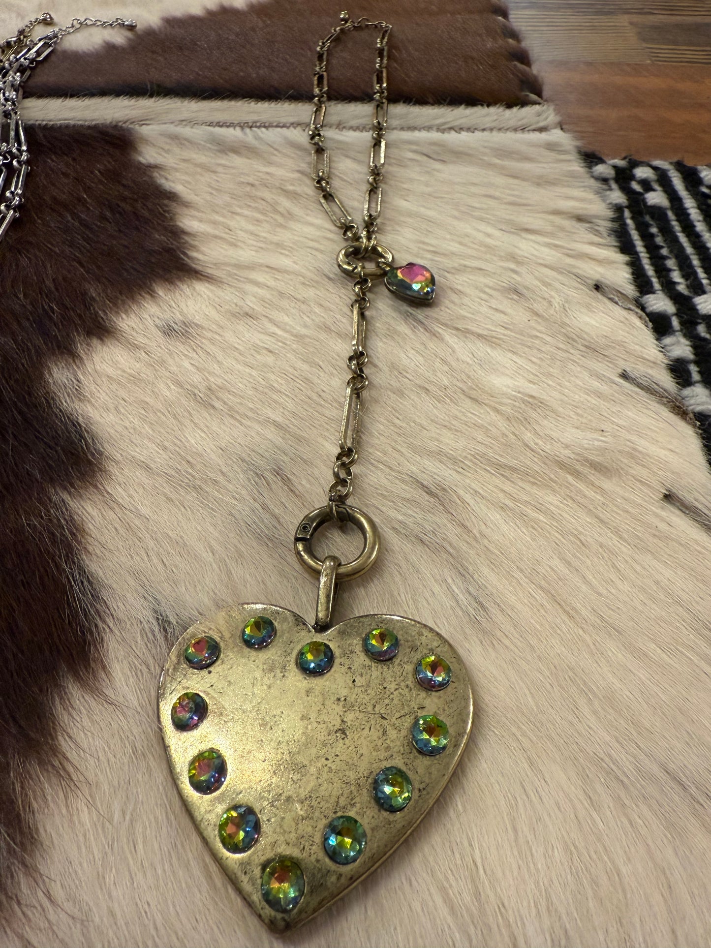 Heart Crystal Lariat