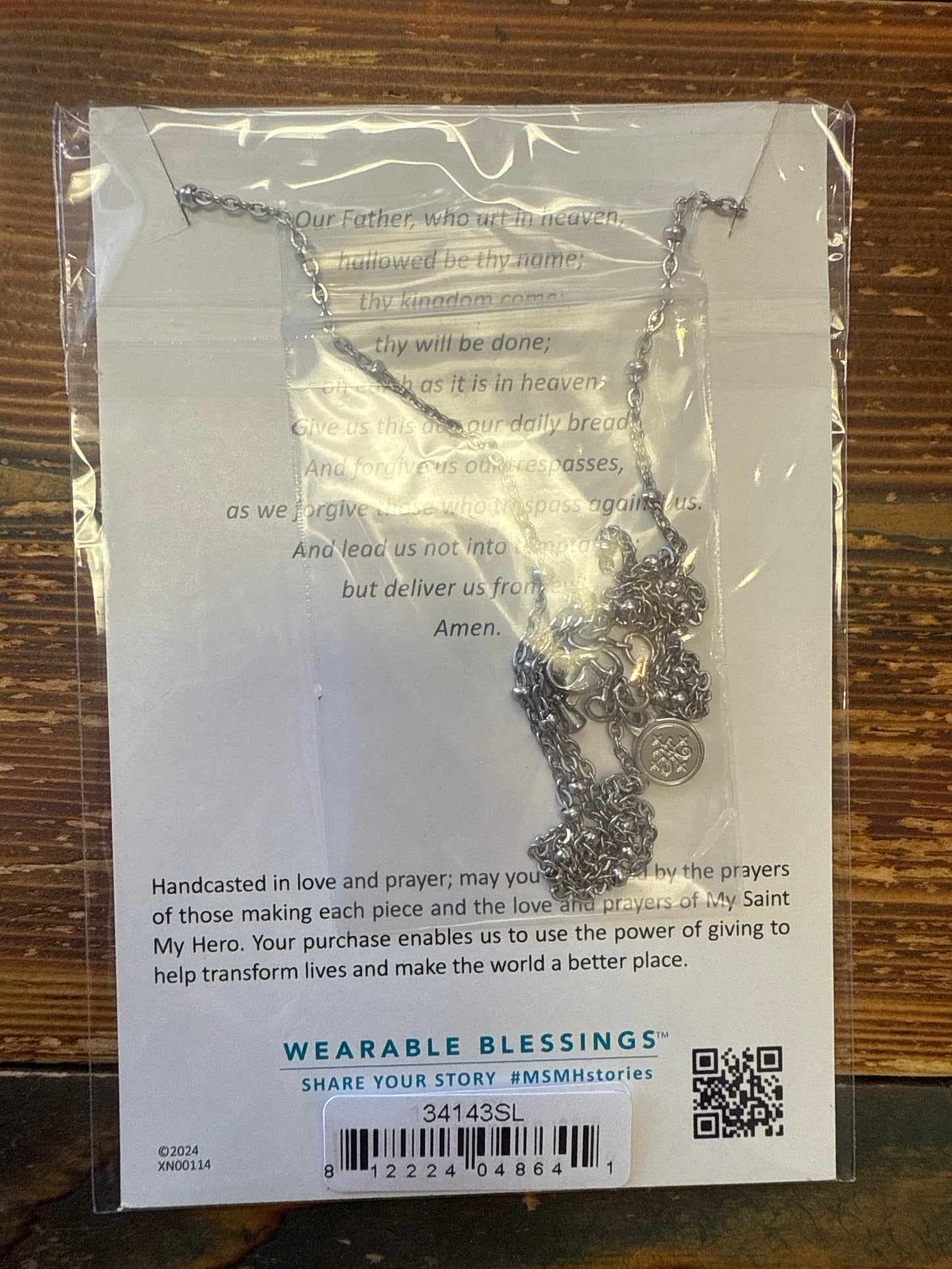 Our Father Prayer Necklace