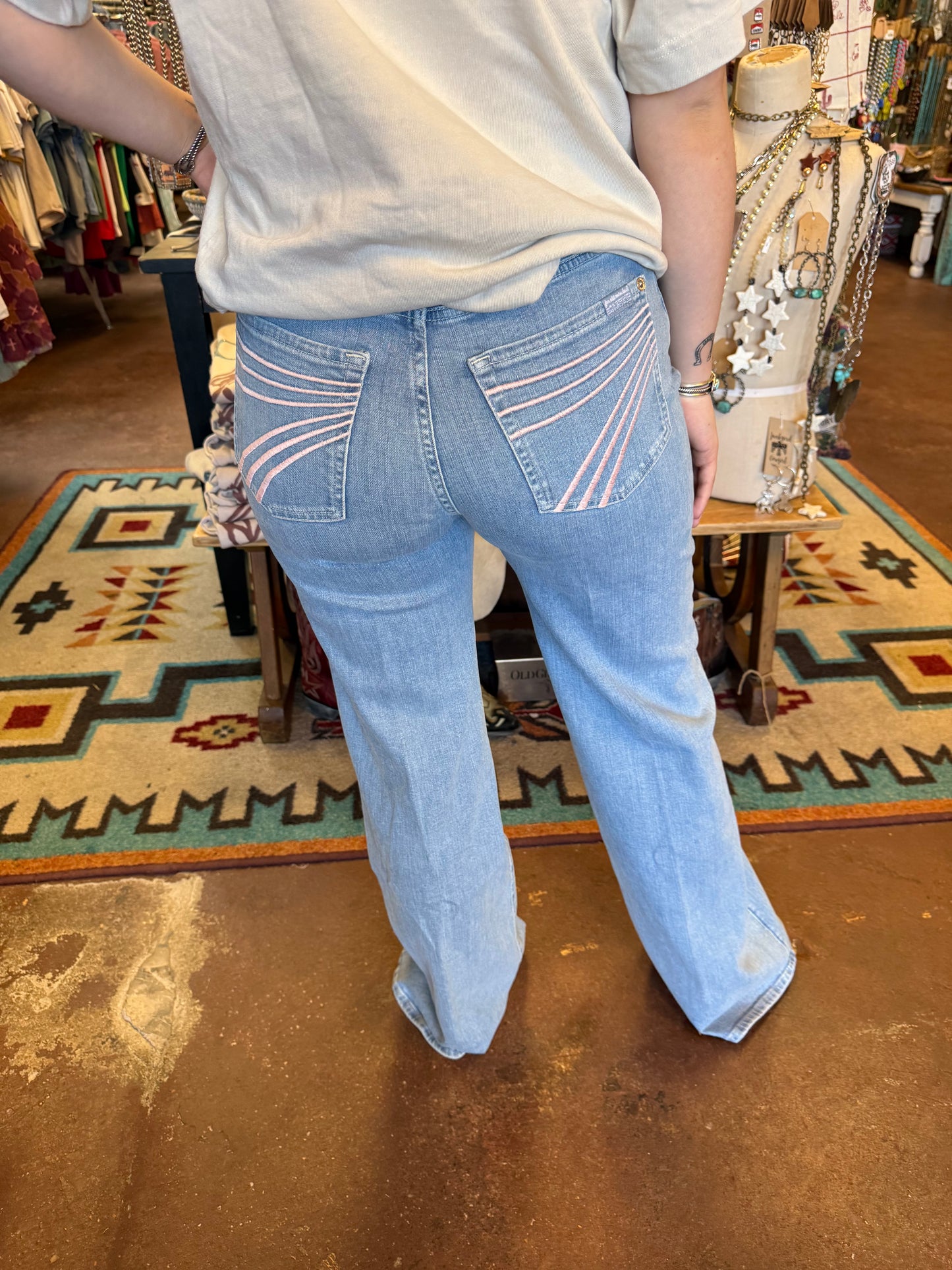 Ultra High Rise Jo Indigo Bloom