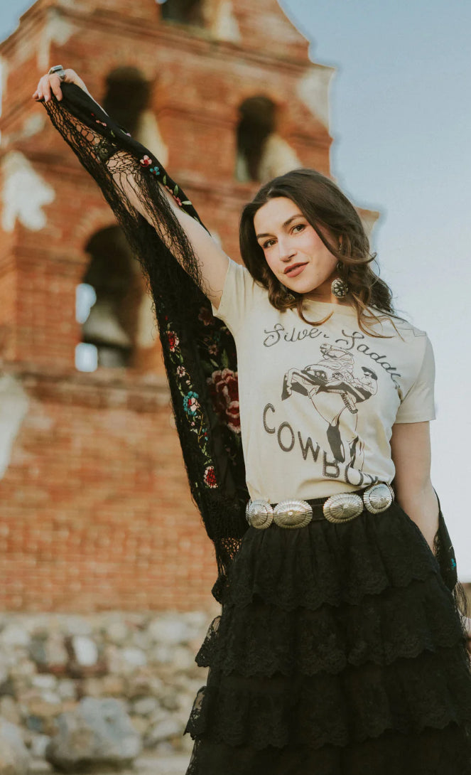 Silver Saddle Cowboy Tee