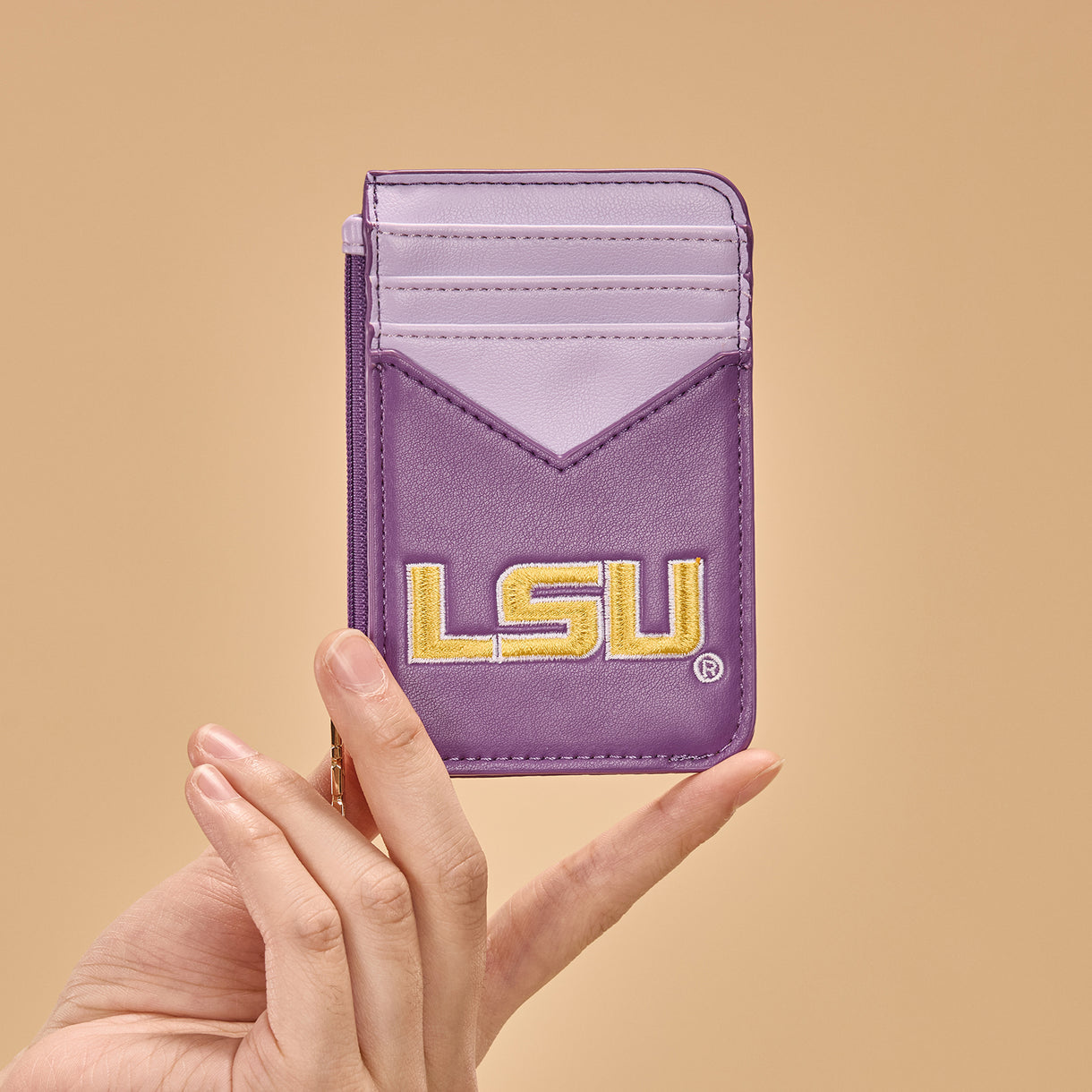 Louisiana State University Fighting
Tigers Zip Card Case