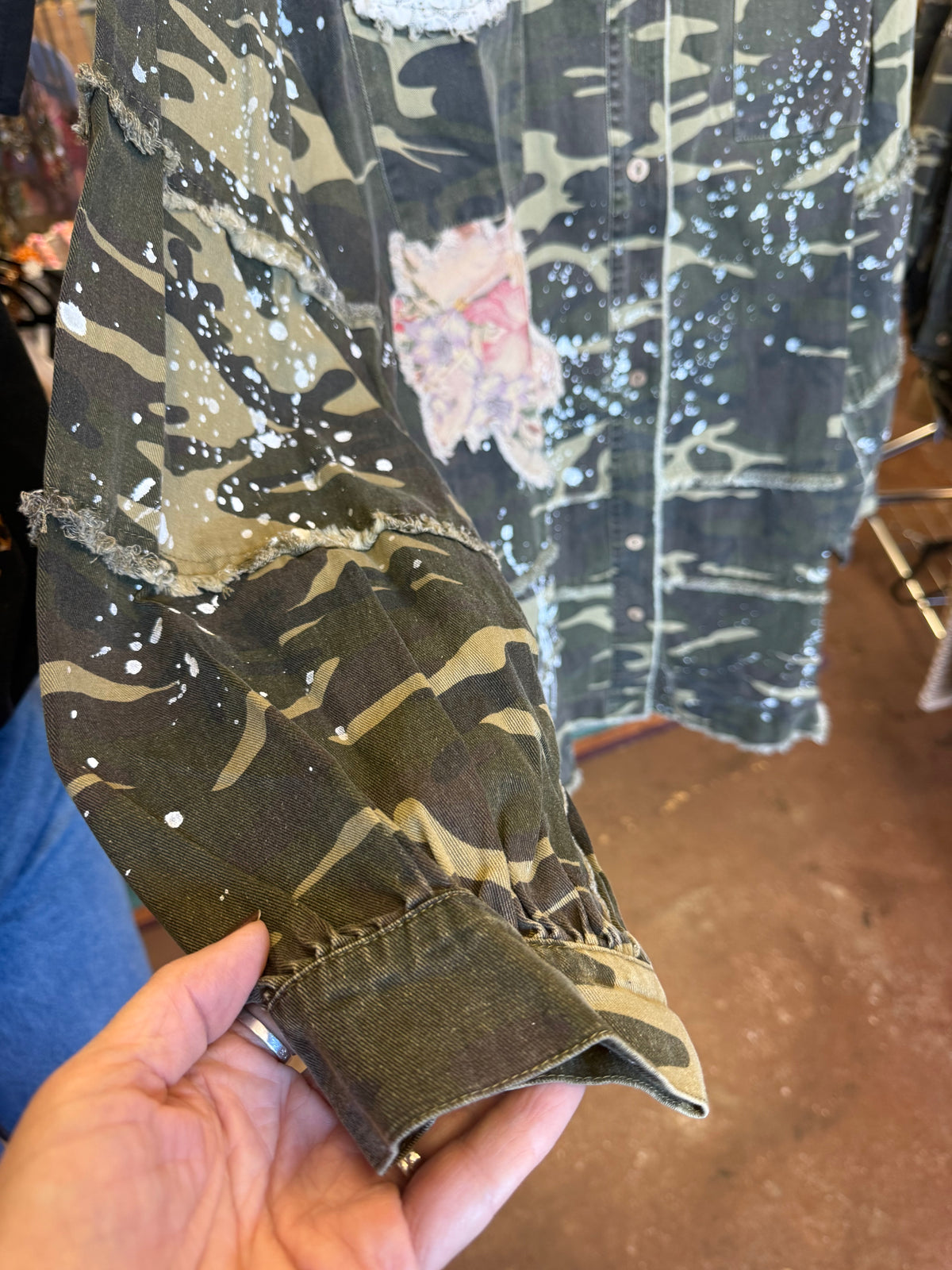 Wildflower Rebel Camo Shacket