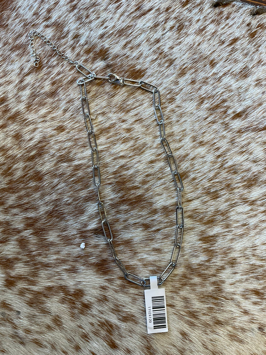 Paper Clip Chain Necklace