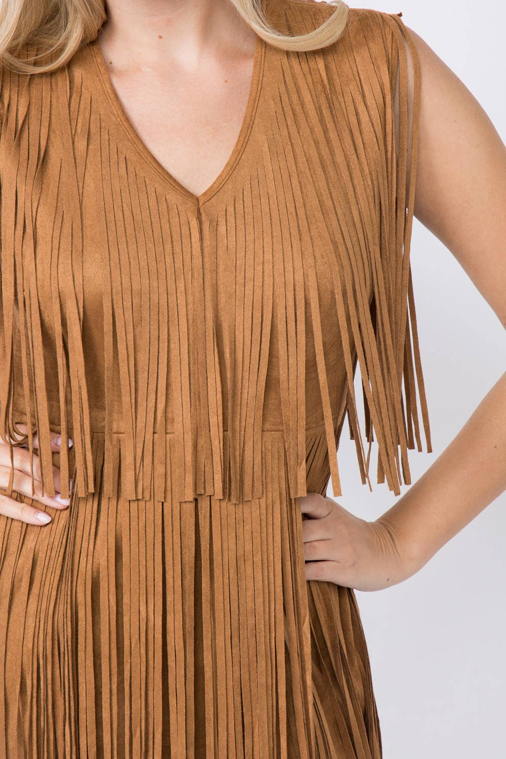 Suede Fringe Dress